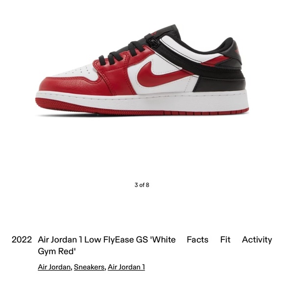 Air Jordan 1 low FlyEase ‘GS - Picture 3 of 6